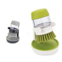 Dishwashing Brush With Soap Dispenser for Kitchen Sink Cleaning